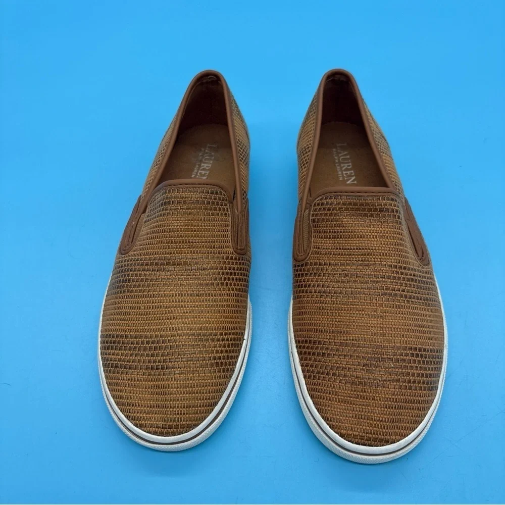 Lauren Ralph Lauren Janis Women’s Casual Slip-On Brown Shoes Size 8.5B